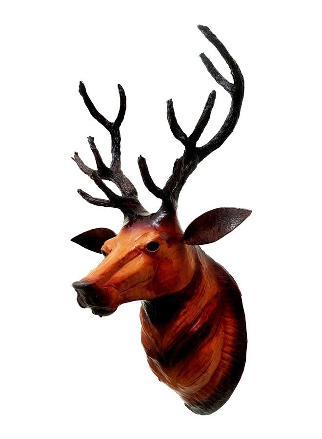 NB Crafted Wall Hanging Deer Head showpieces for Home, Living Room, Balcony, Hotel, Restaurants Decoration and Wall Mounted - Home Decors Item (Pack of 1) - Image 5